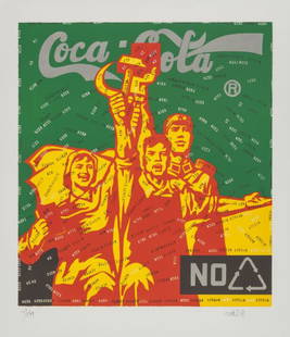 Wang Guangyi (Chinese, b. 1957) Coca Cola (Red): Wang Guangyi (Chinese, b. 1957)Coca Cola (Red)Lithograph in colors on wove