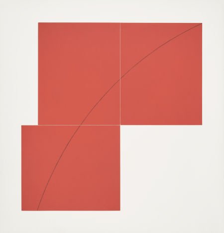 Robert Mangold (American, b. 1937) A Red, 1979 A: Robert Mangold (American, b. 1937)A Red, 1979Aquatint on paper40-3/4 x