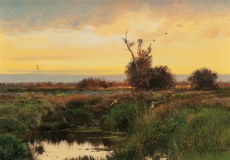 Michael Coleman (American, b. 1946) Early Mornin: Michael Coleman (American, b. 1946)Early Morning Oil on canvas laid on