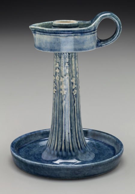 Newcomb Pottery High Glazed Ceramic Candlestick (1 of 3)