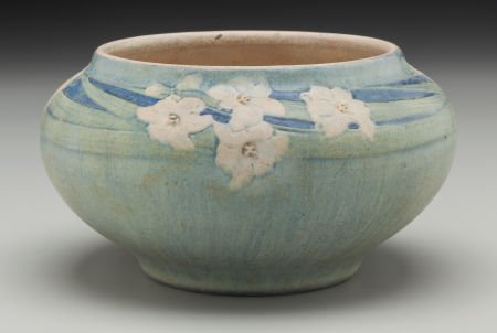 Newcomb Pottery Semi-Matte Glazed Low Vase (1 of 3)