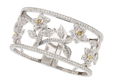 Colored Diamond, Diamond, White Gold Bracelet  T (1 of 2)