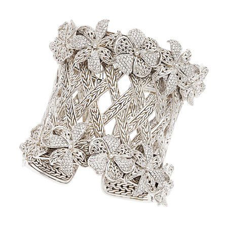 Diamond, White Gold, Sterling Silver Bracelet, J (1 of 1)