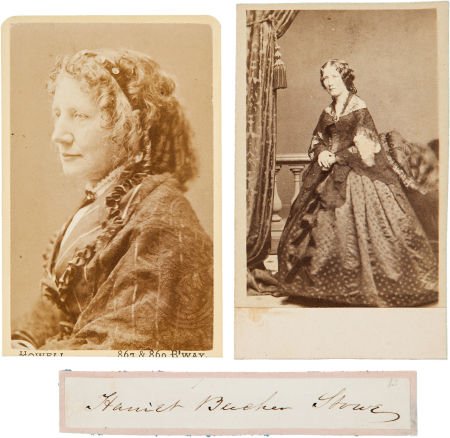 47273 Harriet Beecher Stowe Uncle Tom S Cabin Cdv Of Dec 12