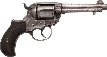 Colt Lightning Double Action Revolver. Serial n: Colt Lightning Double Action Revolver. Serial no. 165984 [frame, triggerguard and but
