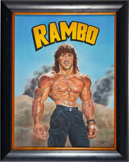 An Oil Painting by Bill Pruitt Related to "Rambo (1 of 1)