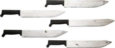A Group of Prop Machetes "The Expendables." Lion: A Group of Prop Machetes "The Expendables." Lionsgate, 2008. Five painted rubber blade p