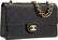 58106: Chanel Black Quilted Patent Leather Medium Singl