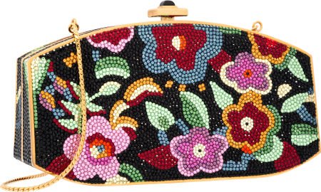 Judith Leiber Full Bead Black & Multicolor Cryst (1 of 4)