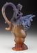 65275: A Daum Pate-de-Verre Glass Mythology Ewer, late