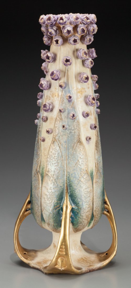An Amphora Porcelain Works Gilt and Applied Porc (1 of 3)