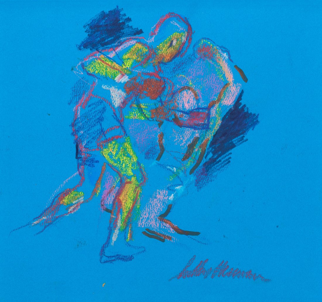 LeRoy Neiman (American, 1921-2012) Blue Boxing ( (1 of 7)