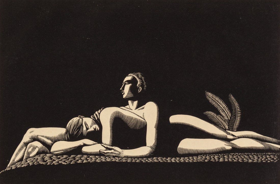 Rockwell Kent (American, 1882-1971) The Lovers, (1 of 3)