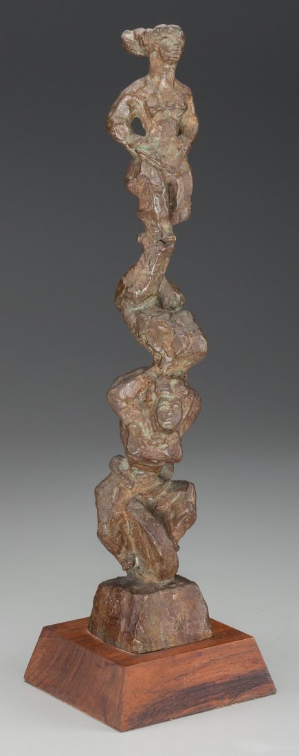 Chaim Gross (American, 1904-2004) Three Acrobats (1 of 3)