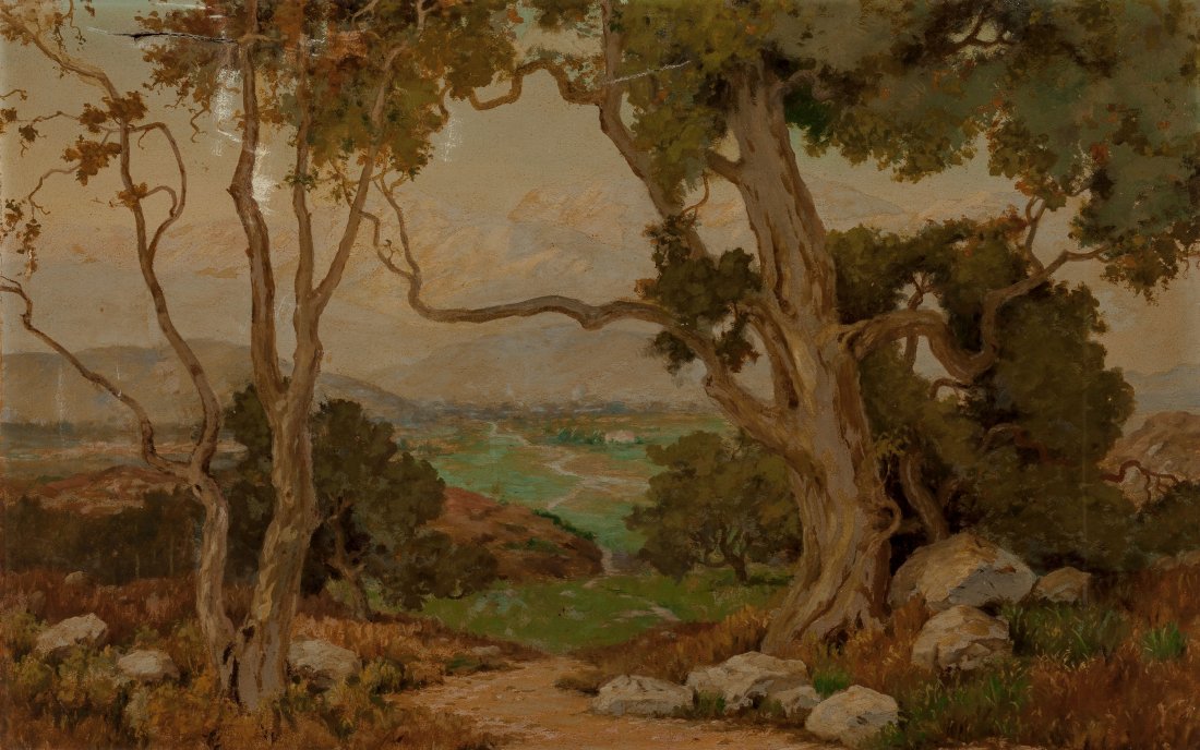 Manner of Marion Kavanaugh Wachtel The Oaks, Sa: Manner of Marion Kavanaugh Wachtel The Oaks, Santa Paula Valley Oil on