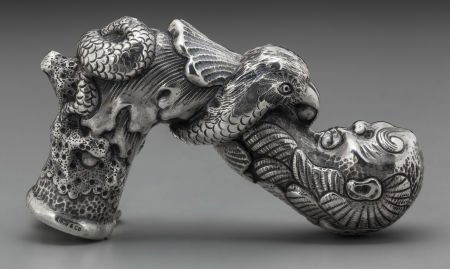 An R. F. Simmons Co. Silver Weighted Figural Can (1 of 3)