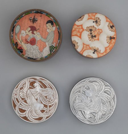 Four Powder Boxes and Tins, circa 1920-1930 3 in (1 of 1)