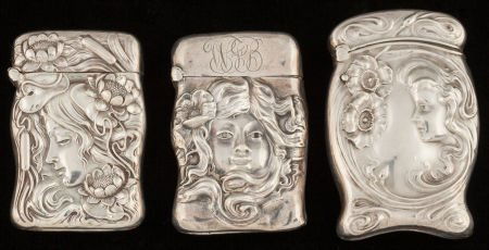 Three Unger Silver Match Safes, Newark, New Jers (1 of 3)