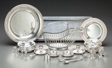 A Group of Nineteen Christofle Silver-Plated Tab (1 of 3)