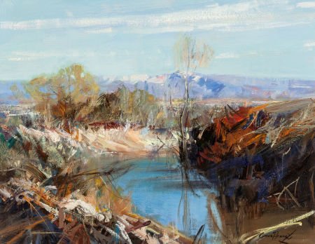 Cyrus Afsary (American, b. 1940) Western River O (1 of 3)
