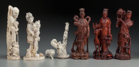 A Group of Seven Asian Decorative Items, 20th ce (1 of 2)