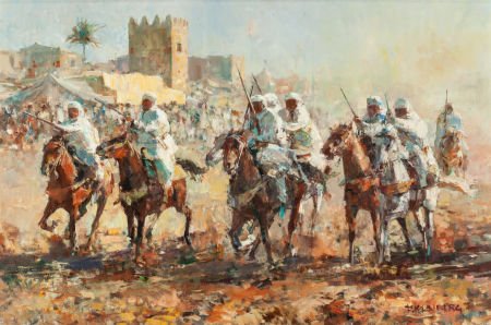 Fritz Klaiberg (German, 1921-1998) The Desert Ba (1 of 4)