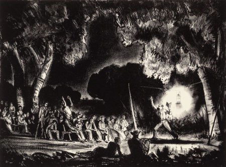 Peter Hurd (American, 1904-1984) Sermon from Rev: Peter Hurd (American, 1904-1984)Sermon from RevelationsLithograph on paper<