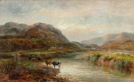 British School (19th Century) The Mawddach Oil o: British School (19th Century)The MawddachOil on canvas18-1/4 x 30 inche