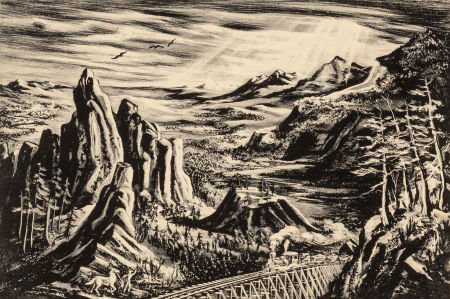 Reginald Neal (American, 1909-1992) The Gold Tra (1 of 3)