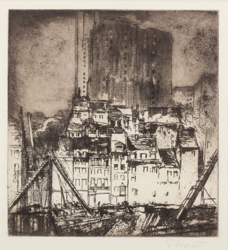 Earl Horter (American, 1881-1940) Cityscape Etch (1 of 3)