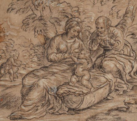 Italian School (17th Century) Rest on the Flight (1 of 2)