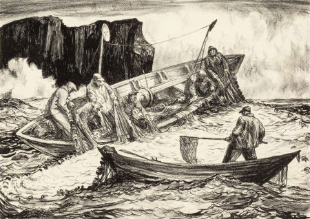 Robert Von Neumann (American, 1888-1976) Fishing (1 of 6)