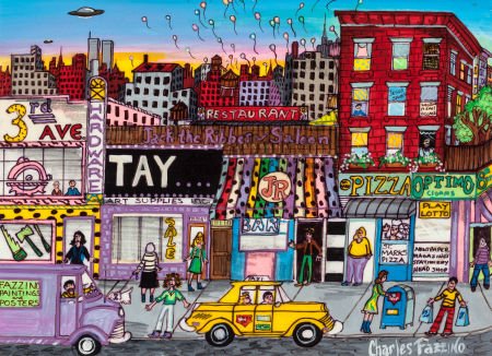 Charles Fazzino (American, b. 1955) New York Str (1 of 4)