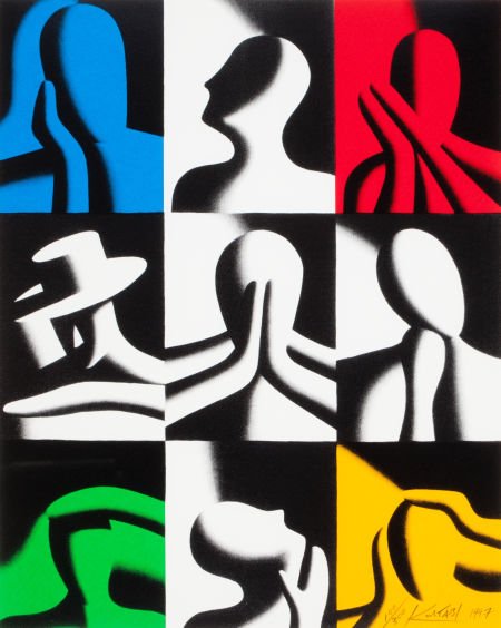 Mark Kostabi (American, b. 1960) Conversation Pi (1 of 3)