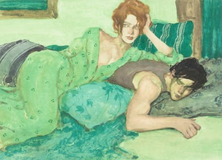Malcolm Liepke (American, b. 1954) Seduction in (1 of 3)