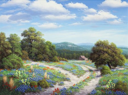 Ronnie Hedge (American, 1954-2010) Hill Country (1 of 4)
