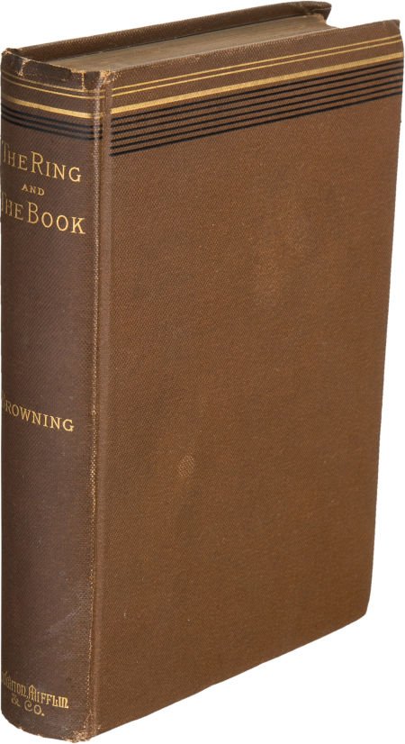 [Mark Twain's Annotated Copy]. Robert Browning.: [Mark Twain's Annotated Copy]. Robert Browning. The Ring and the Book</
