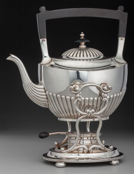 A Gorham George III-Style Silver Hot Water Kettl (1 of 3)