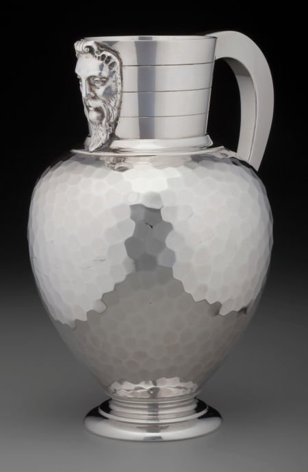 An Anton Michelsen Danish Silver Pitcher with Ma (1 of 3)