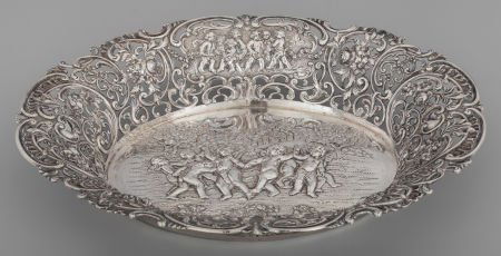 A German Silver Reticulated Bread Basket, Hanau, (1 of 2)