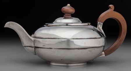 A Thomas Baker George III Silver and Walnut Teap (1 of 3)