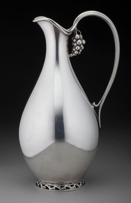 An A.F. Rasmussen Danish Silver Ewer with Applie (1 of 3)