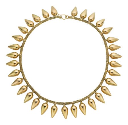 Antique Gold Necklace, English  The 15k gold nec (1 of 2)