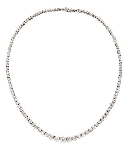 Diamond, White Gold Necklace  The necklace featu (1 of 2)