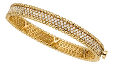 Diamond, Gold Bracelet  The hinged bangle featur (1 of 2)