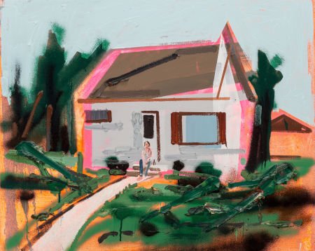 Kim Dorland (b. 1974) Front Steps, 2007 Oil, acr: Kim Dorland (b. 1974)Front Steps, 2007Oil, acrylic, and spray paint on canv