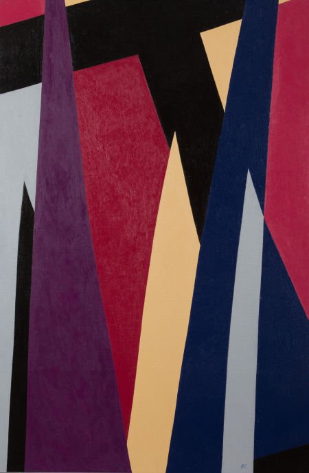 Ralston Crawford (American, 1906-1978) Andalucia: Ralston Crawford (American, 1906-1978)Andalucia to Yorkshire, 1973Oil on ca