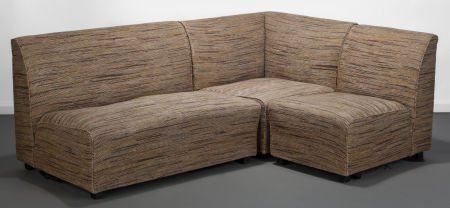 Gilbert Rohde (American, 1894-1944) Three-Sectio: Gilbert Rohde (American, 1894-1944)Three-Section Seating System (Two Flat Chairs and Co