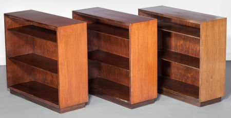 Gilbert Rohde (American, 1894-1944) Three Manson: Gilbert Rohde (American, 1894-1944)Three Mansonia Bookcases, circa 1935, Herman