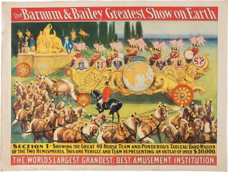 1903 Barnum & Bailey Circus Poster Featuring the (1 of 1)